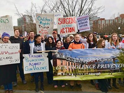 SRS members had an active presence at the “March for Our Lives” rally to end gun violence  in 2018.